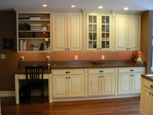 Custom painted & glazed finish kitchen by HS.