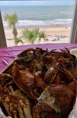 crab feast with a view