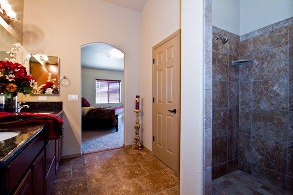 Finished master bathroom