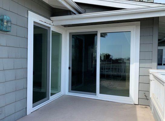 2 panels sliding door manufactured & installed by Lexmark