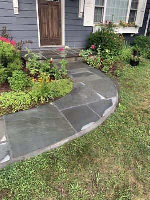 Redone bluestone walkway