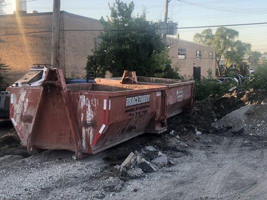 2 dumpsters in my shop.