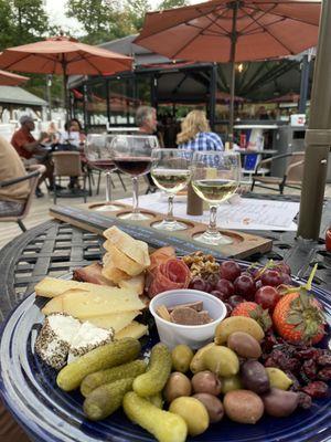 Chowing down at Wine Down Wednesday.