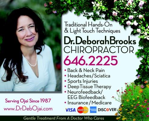 Dr Deborah Brooks, Ojai Chiropractor