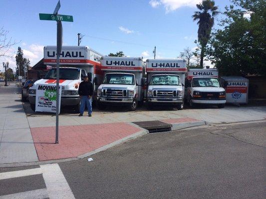 Uhaul rentals as well as towing.