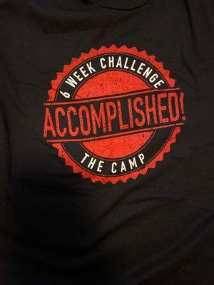 The Camp gave me this shirt in recognition of my 20 pound loss!