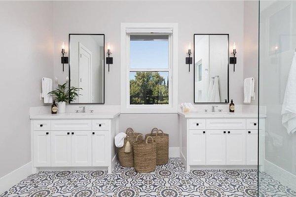 Cabinets on guest bathroom