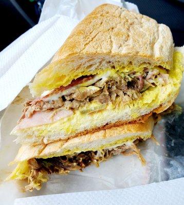 Amazing Cuban sandwich! That tasty pork is everything!