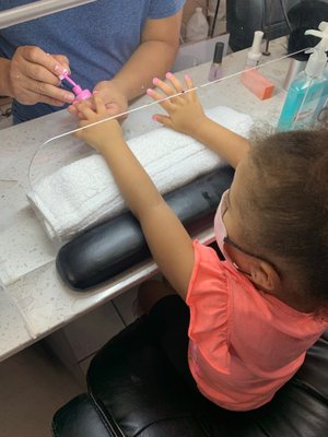 They even do my 3 year olds nails lol