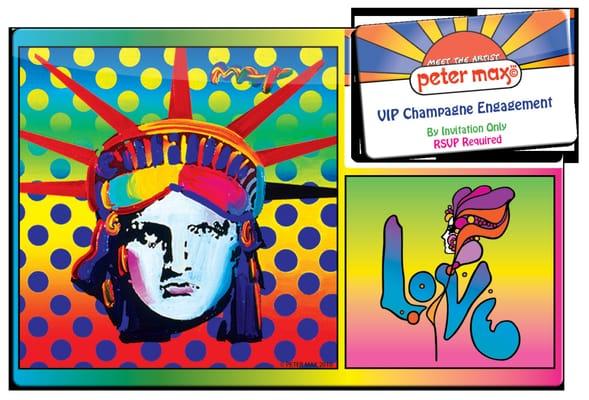 We spread the word and get VIP access for Peter Max events nationwide!