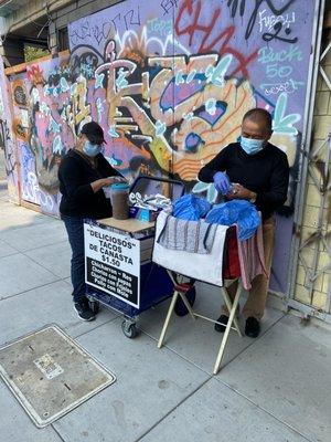 Felipe and Celia - two of the hardest working people in The Mission!