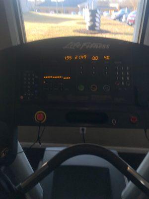 My view on the treadmill