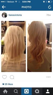 Before and after extensions !