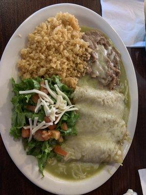 Enchiladas with Green Sauce