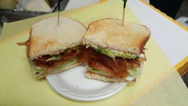 BLT with avocado