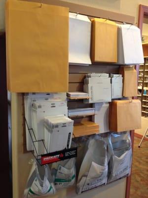 we have a large selection of envelopes and office supplies