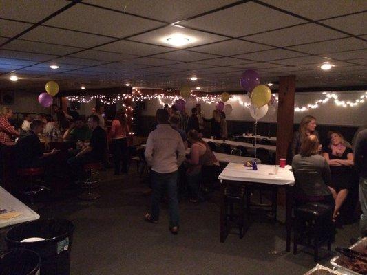 The Tavern rents out the basement for parties and has its own bar and dance floor.