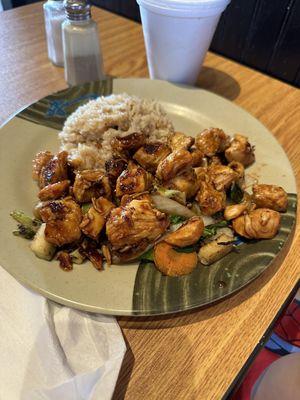 Teriyaki chicken entrée