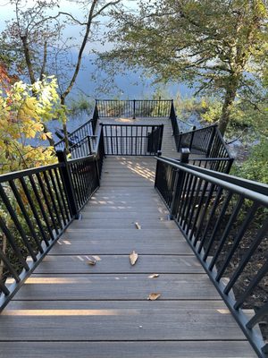 Stairs with new observation deck!