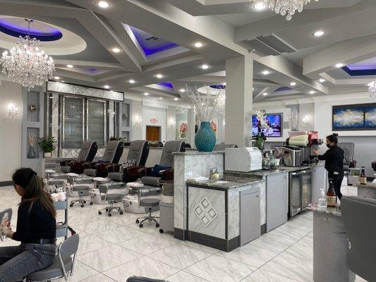 The inside of the Divine Nail Bar