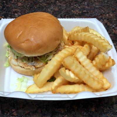 Grilled Chicken Sandwich with Fries