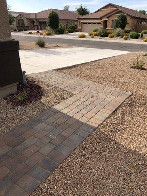 Paver walkway