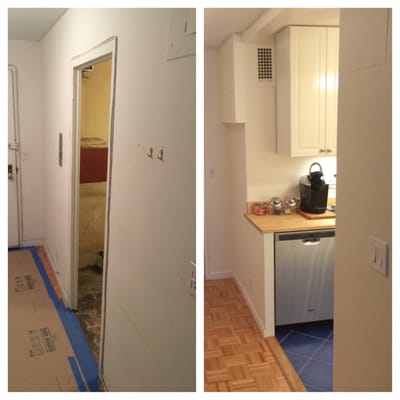 Kitchen feels too small? We got it under control... Lets open it up!! Before & After!