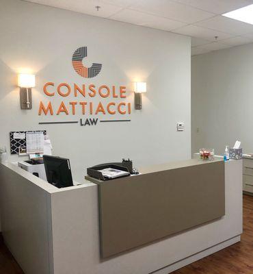 Console Mattiacci Law Office Front Reception Area