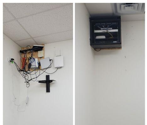 A Network cleanup we did for a local vendor.