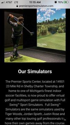 This place has a golf simulator, if you're interested in that type a thing.