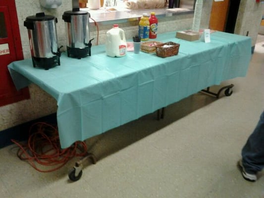 Coffee and Tea for parents at "Muffins for Mom"