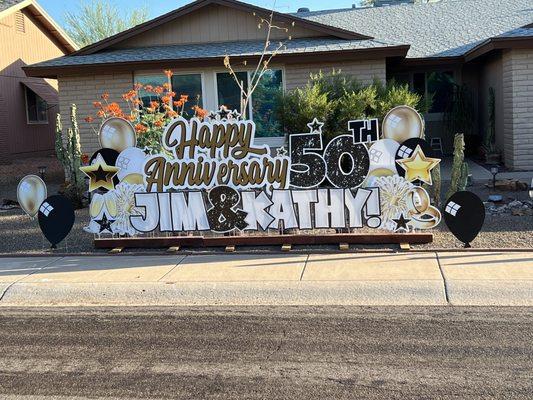 Happy Anniversary sign