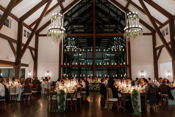 Dinner inside the farmhouse -
 Pat Feury Photography