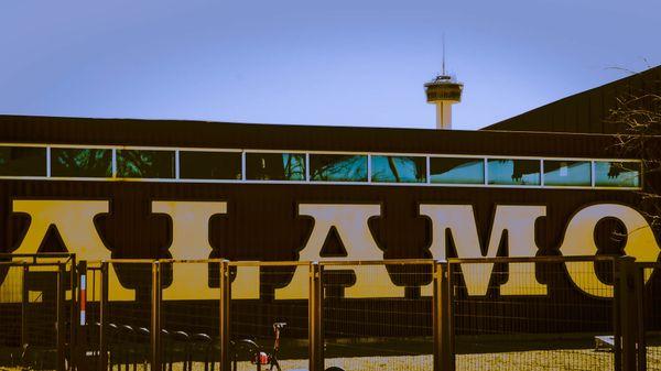 Alamo Brewing Company/Hays Bridge with the Tower of Americas                                      Photo by: Countdown Sports Media