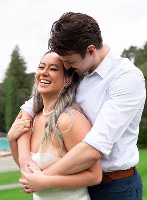 Engagement session at Pulgas Water Temple.