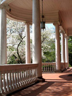 Front terrace to the Ellwood House Mansion.