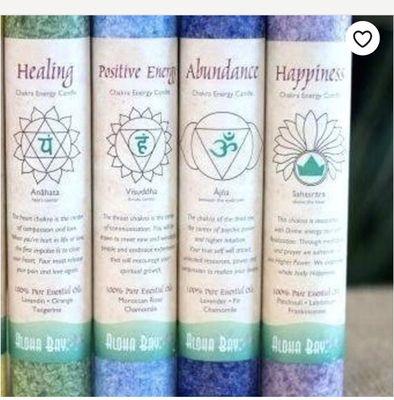 Healing candles chakra balancing