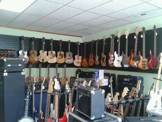 Great selection here at The Guitar Trader. Guitar repair also. #wavl #avl #asheville #music