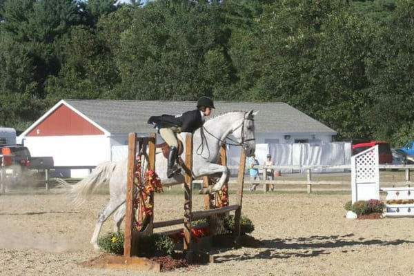 Huntseat Equitation Classic with Heather and her horse "Oopa"  at Woodstock Fair