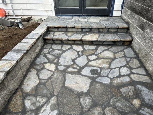 Flagstone patio