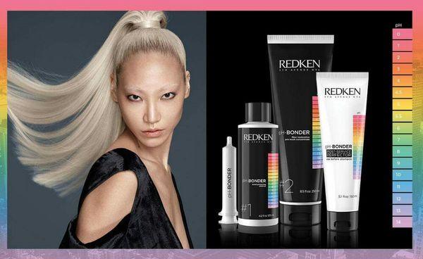 Redken's pH bonder helps maintain hair strength  through coloring services.  Part one, two, and three.