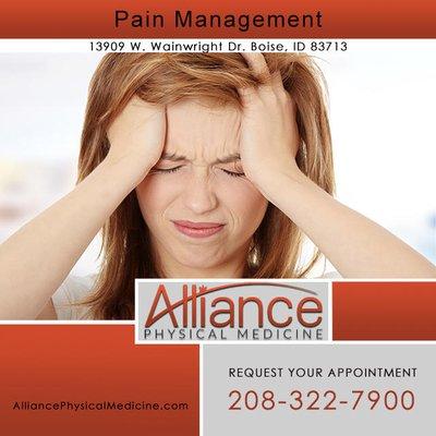 Pain management in Boise, Idaho by Alliance Physical Medicine. Call: (208) 322-7900. www.alliancephysicalmedicine.com