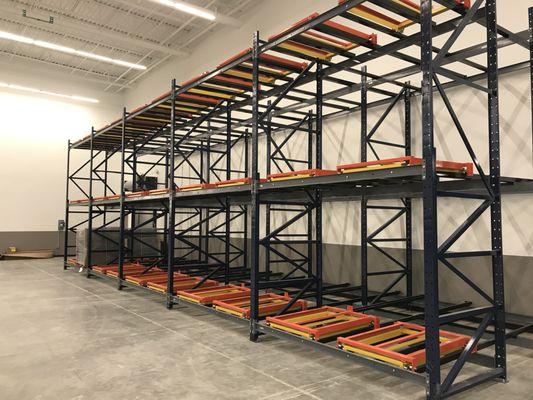 pushback racking project