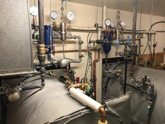 Piping for sterilizer unit at Ochsner's