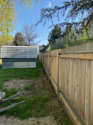 New fence install and tune up