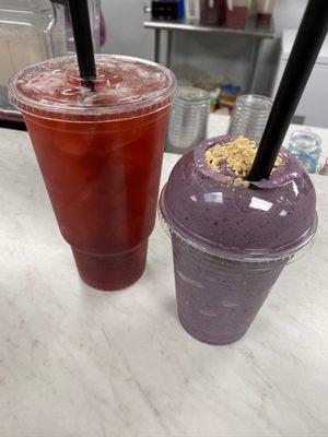 Skittles Tea with Captain Crunch Peanut Butter Berry.