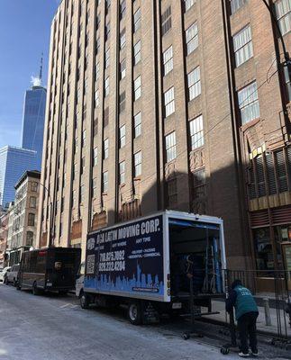 Clothing racks delivery in Lower Manhattan