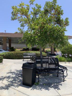 Bench seating waiting area 6.15.22