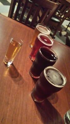 Grand River apple pie moonshine  Pumpkin smasher (very light ) Blackberry cider  Not your father's root beer Von Jokob Dark Bock