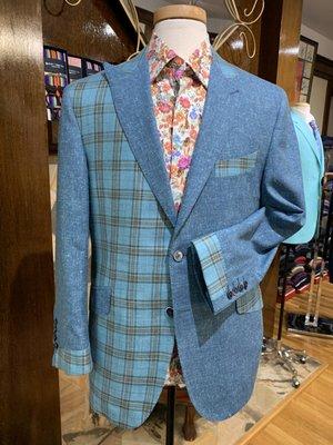 A nice mash-up, 3 different fabrics from Loro Piana